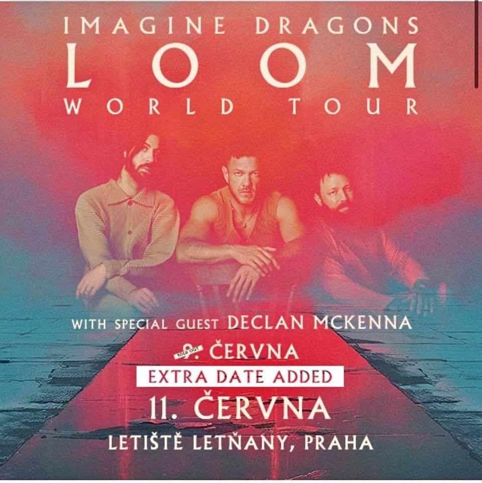 PRODÁM 3 VSTUPENKY NA IMAGINE DRAGONS 11.6. 2025