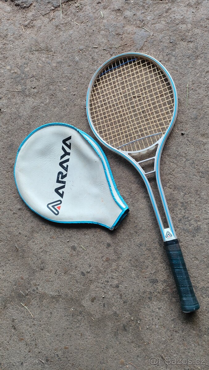 Vintage tenisova raketa Araya - frezovany hlinik