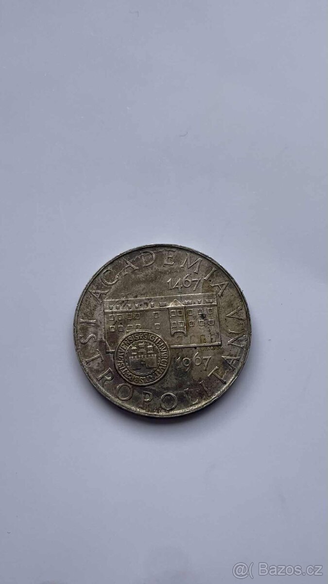 10Kčs 1967 - Akademia Istropolitana