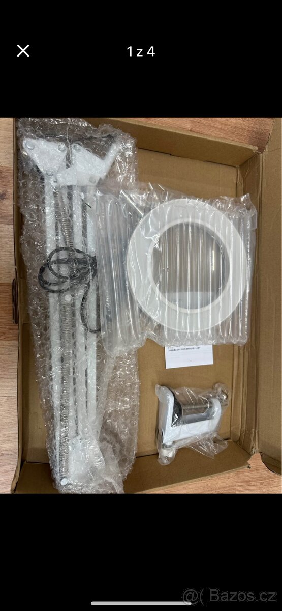 💡 Stolní LED lampa s lupou – ohebná ramena, držák na stůl,