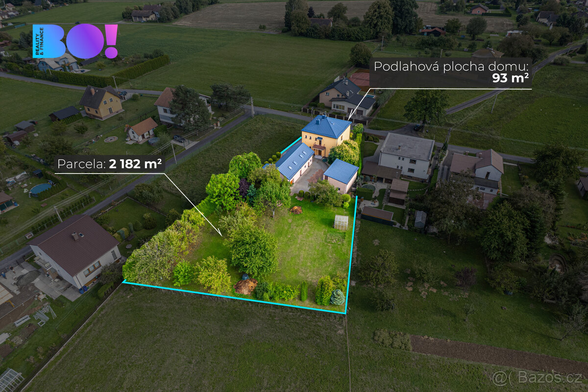 Prodej rodinného domu Ropice, zahrada 2 182 m²