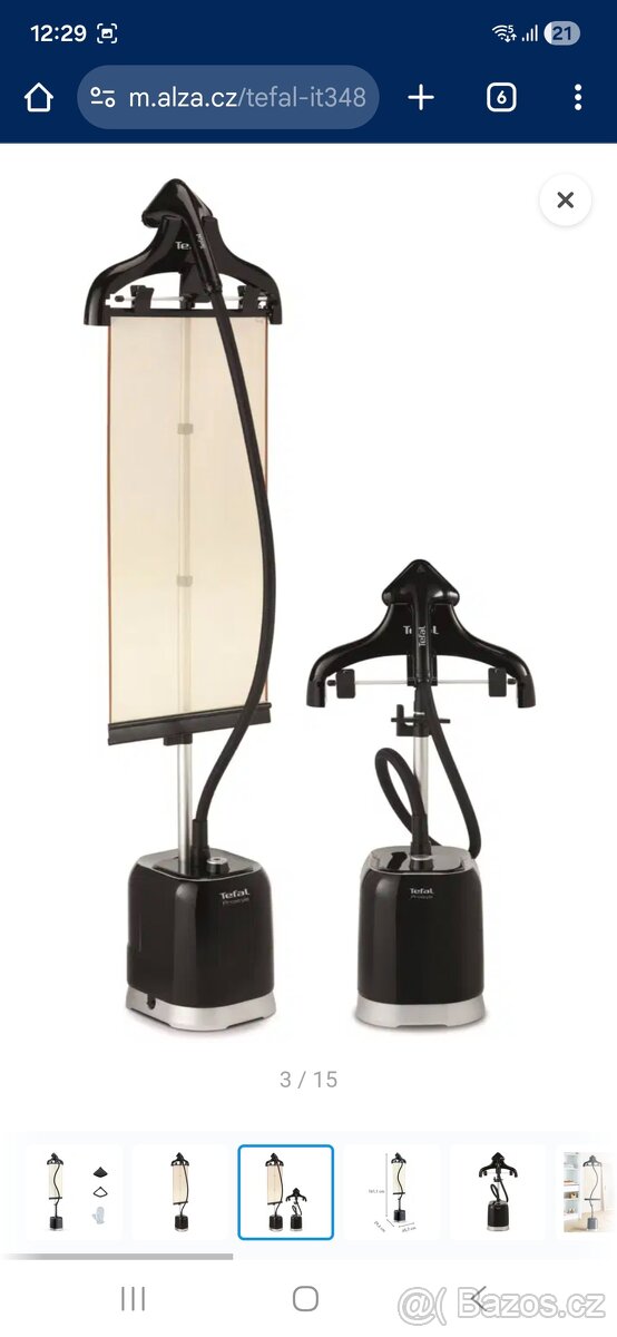 Napařovač oděvů Tefal