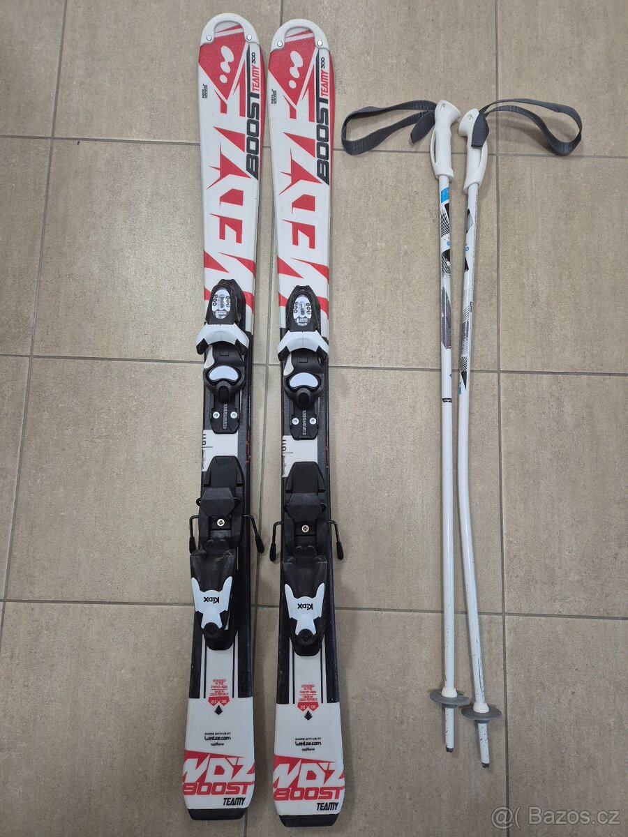 Dětské lyže WEDZE vel. 110cm + lyžáky vel. 22-23.5cm