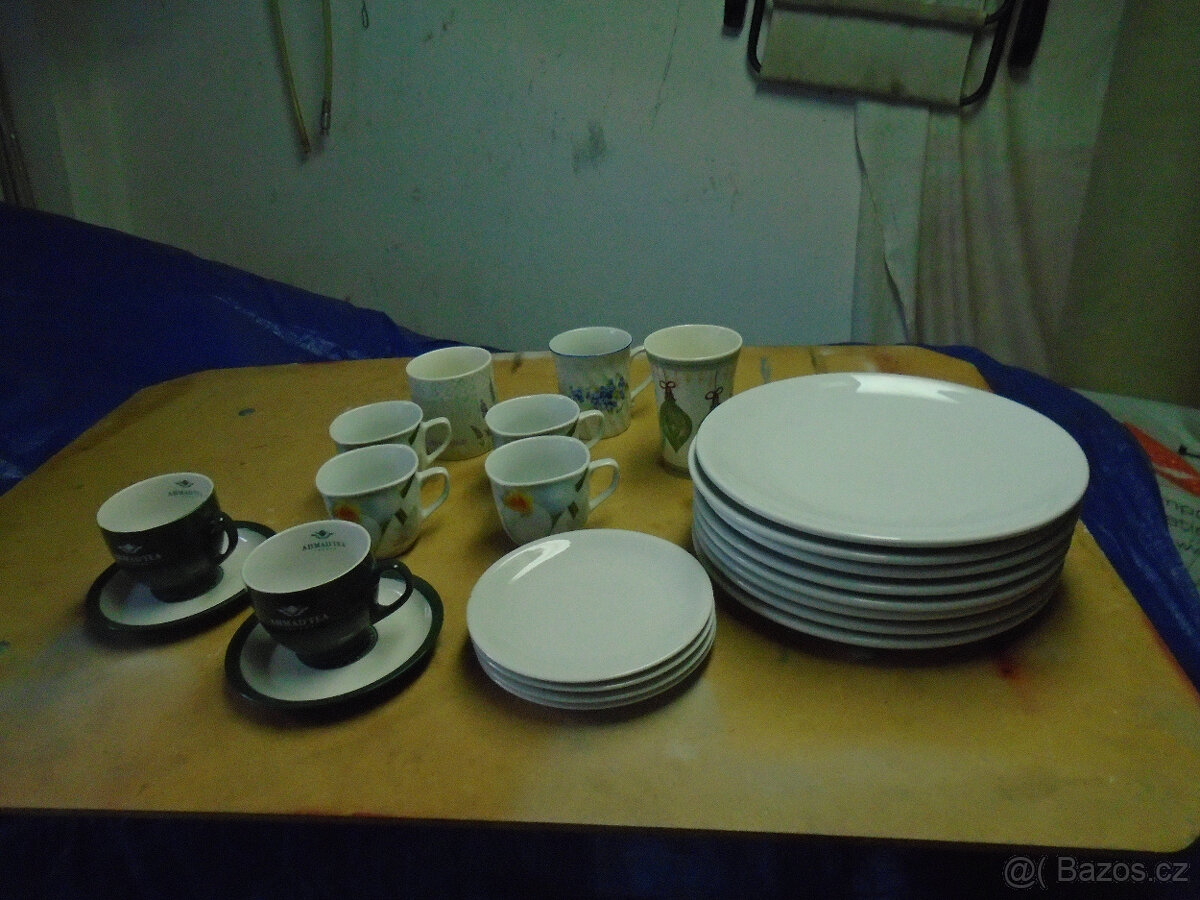 Prodám nové talíře,hrníčky,šálky s podšálky atd.