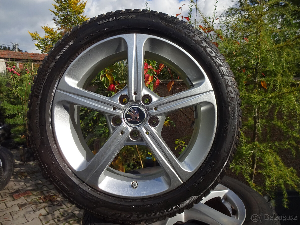 Octavia, Golf, Passat, Superb - zánovní zimní alu kola 17"
