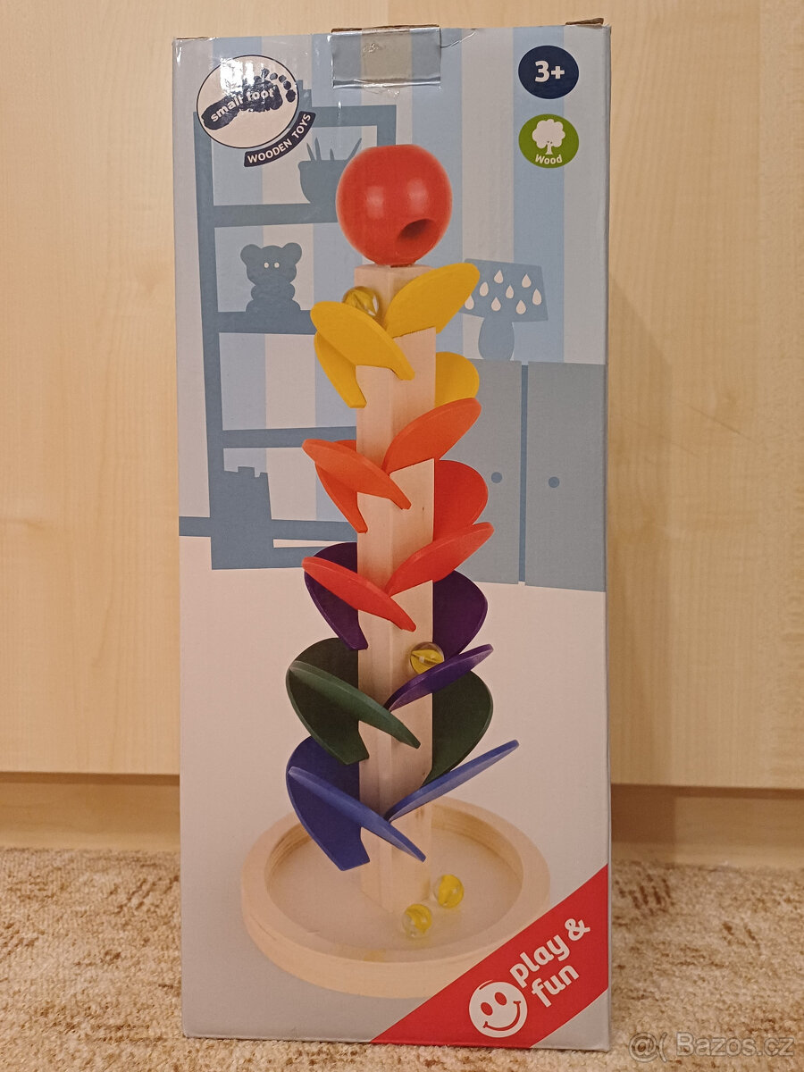 Dřevěná kuličková dráha se zvukem (Small Foot)