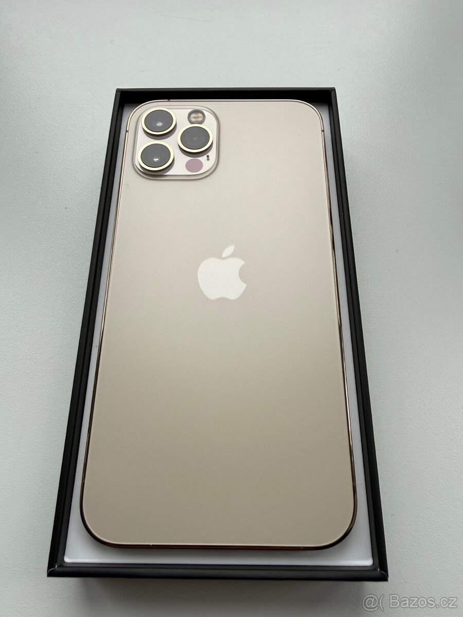 iPhone 12 PRO 128GB - GOLD 100% kondice baterie TOP stav