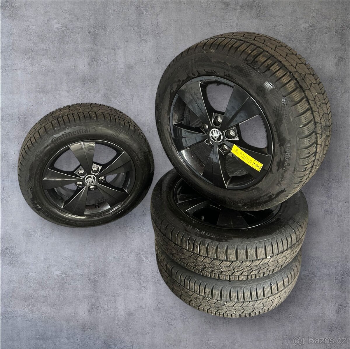 Originální alu kola Škoda 5x112 + zimní 205/60r16