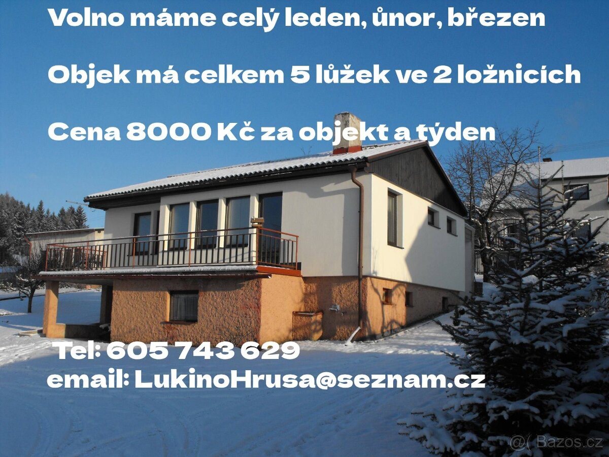 Pronájem rekreačního domku