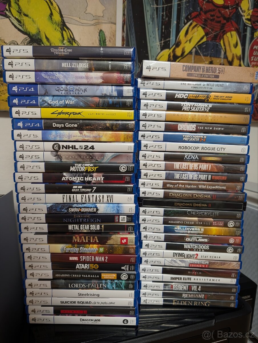Prodám hry na PS4 a PS5