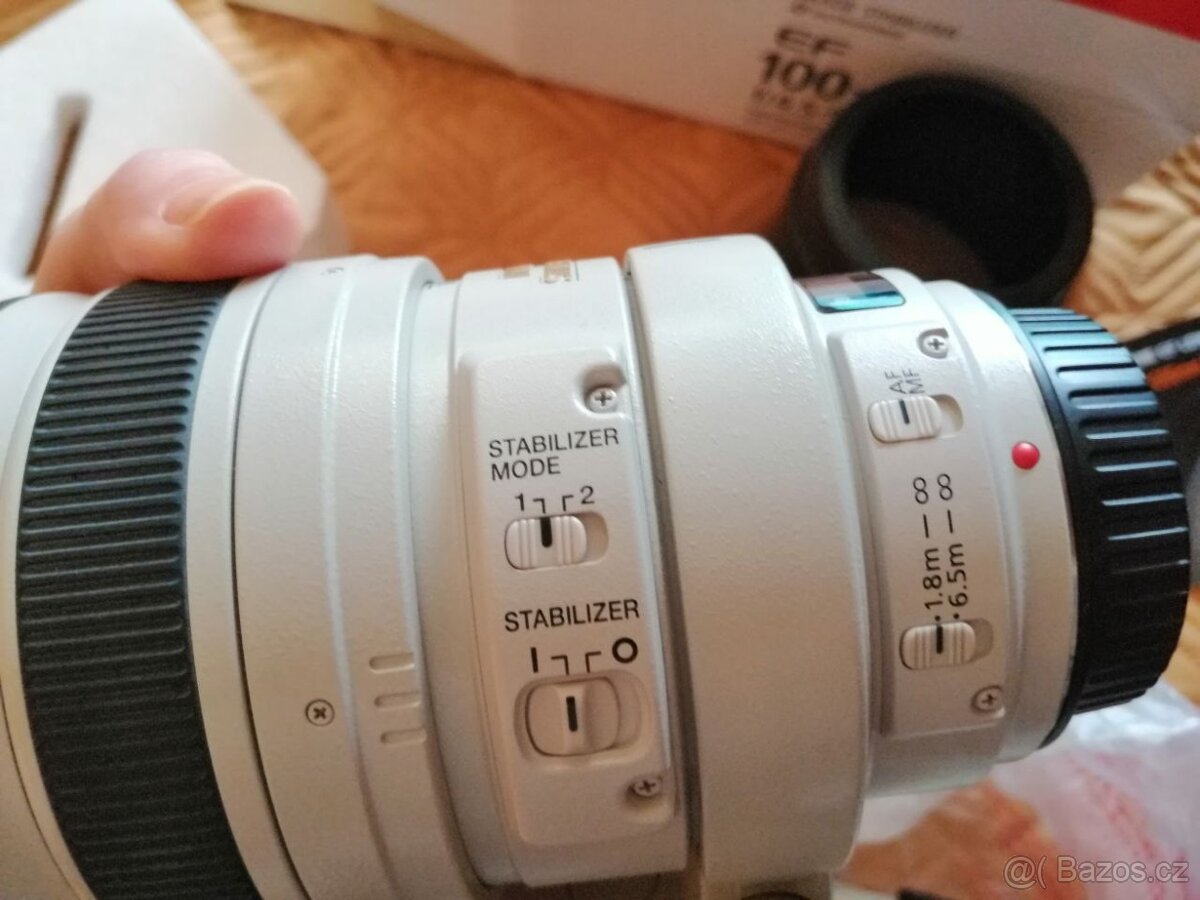 Canon EF 100–400mm f/4.5–5.6L IS USM.