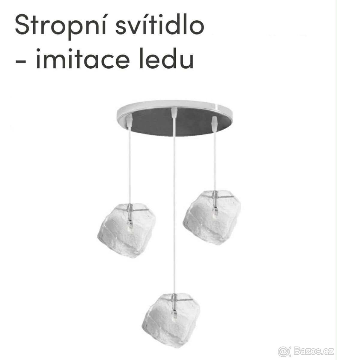 Stropní světlo - imitace ledu