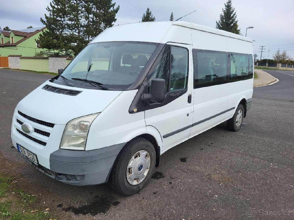 Ford Transit bus 9 míst, klima, tempomat, 103 kw