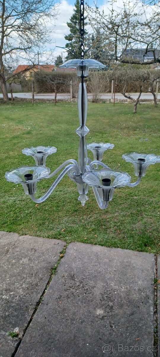 Art deco lustr + nástěnné světlo
