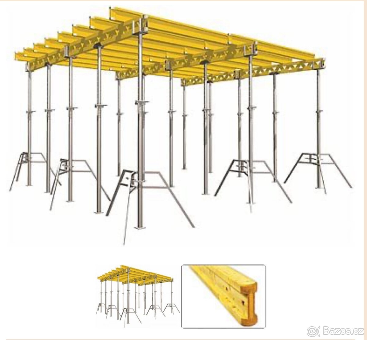 Stropní bednění na 150 m2