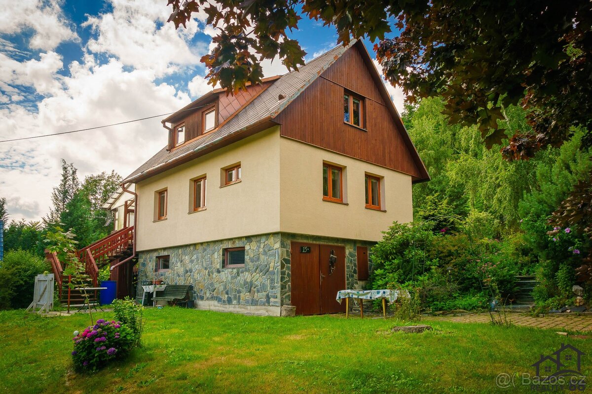 Prodej chalupy 4+kk, 150 m2, Tvrdkov - Mirotínek