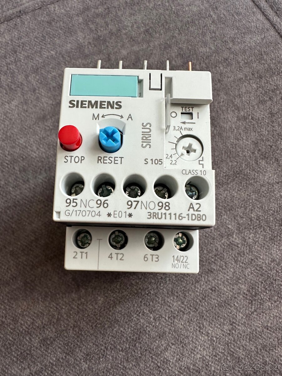 tepelné přetěžovací relé Siemens Sirius 3RU1116-1DB0