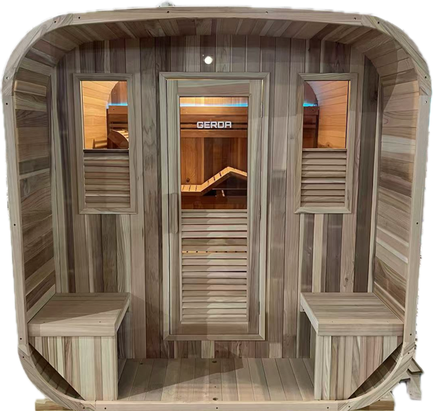 Luxusní Fínska sauna z cedru pro 4-6 osob.