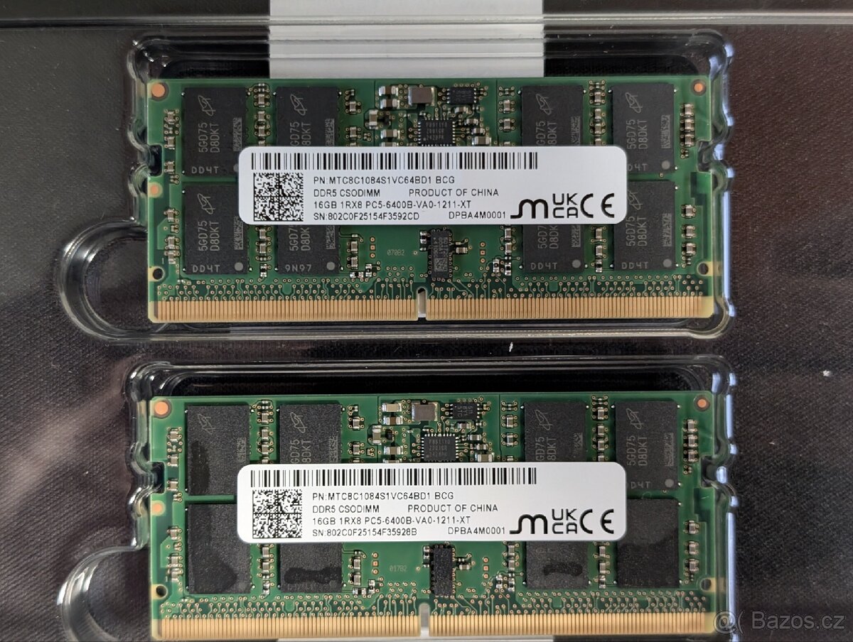 RAM DDR5 CSODIMM 6400MHz 32GB (2x16GB)