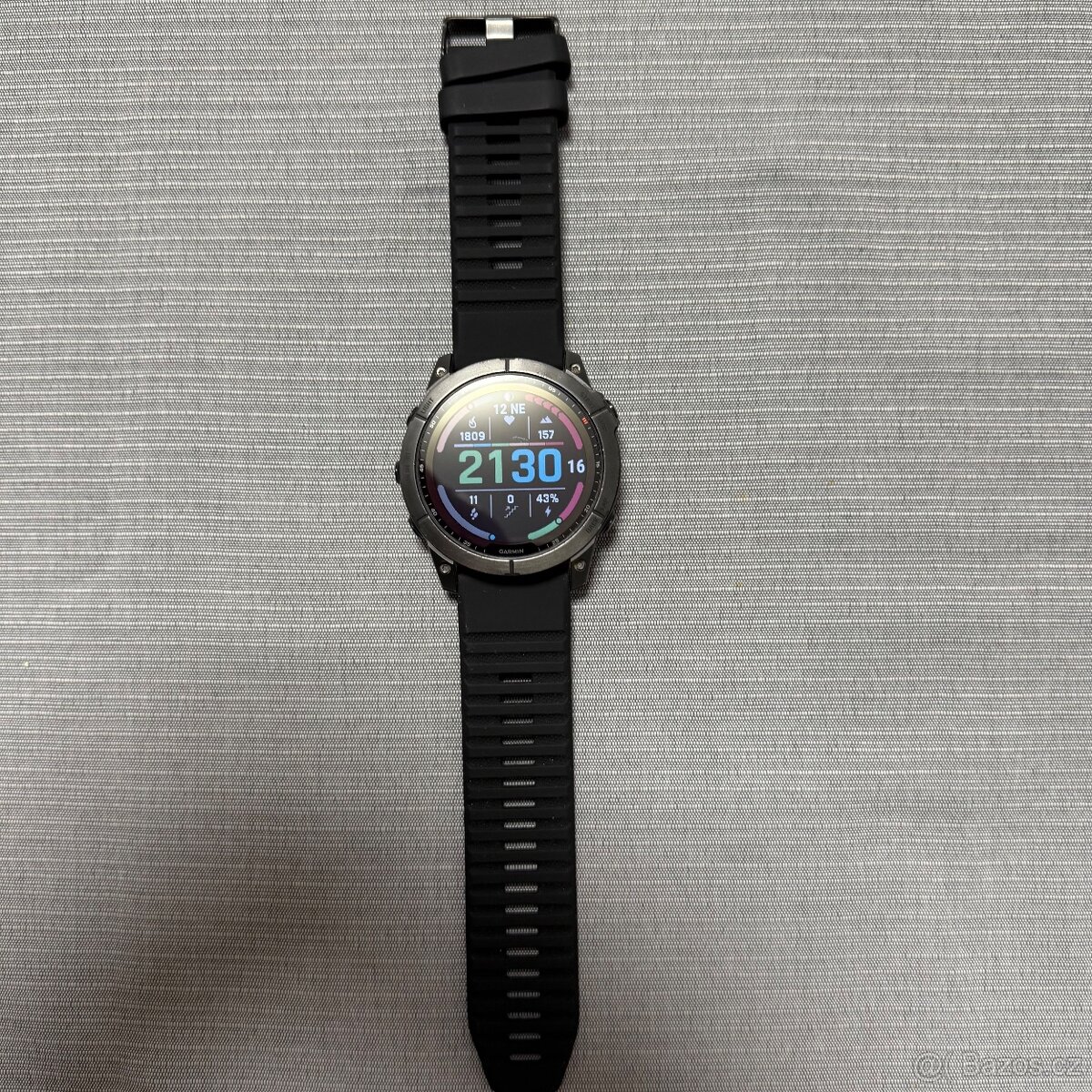 Hodinky Garmin Fenix 7 X Solar Saphire 51 mm, černá barva