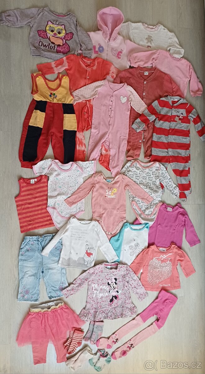 Komplet/ balík oblečení pro miminko (holčičku) vel. 74/80