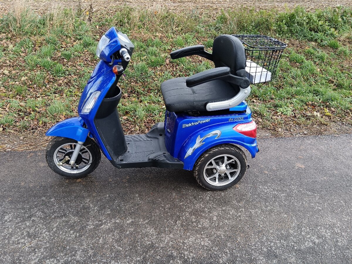 Elektrická tříkolka Elektropower de LUXE 5 - jen 8 km
