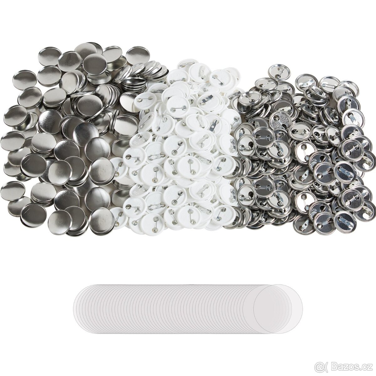 Sada placek se špendlíkem 500 ks - různé průměry