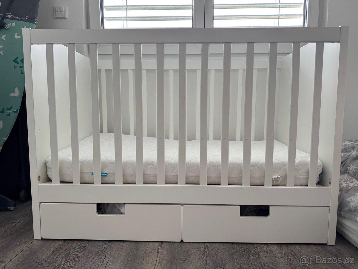 Ikea postýlka stuva s matraci