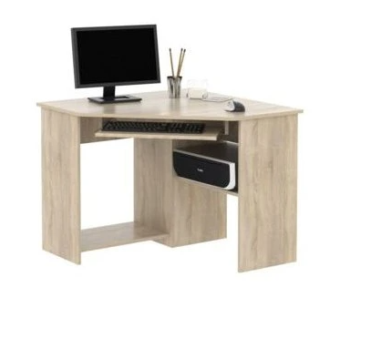 Nový PC rohový stůl Dub Sonoma 90x72x90 cm, vyrobeno v ČR