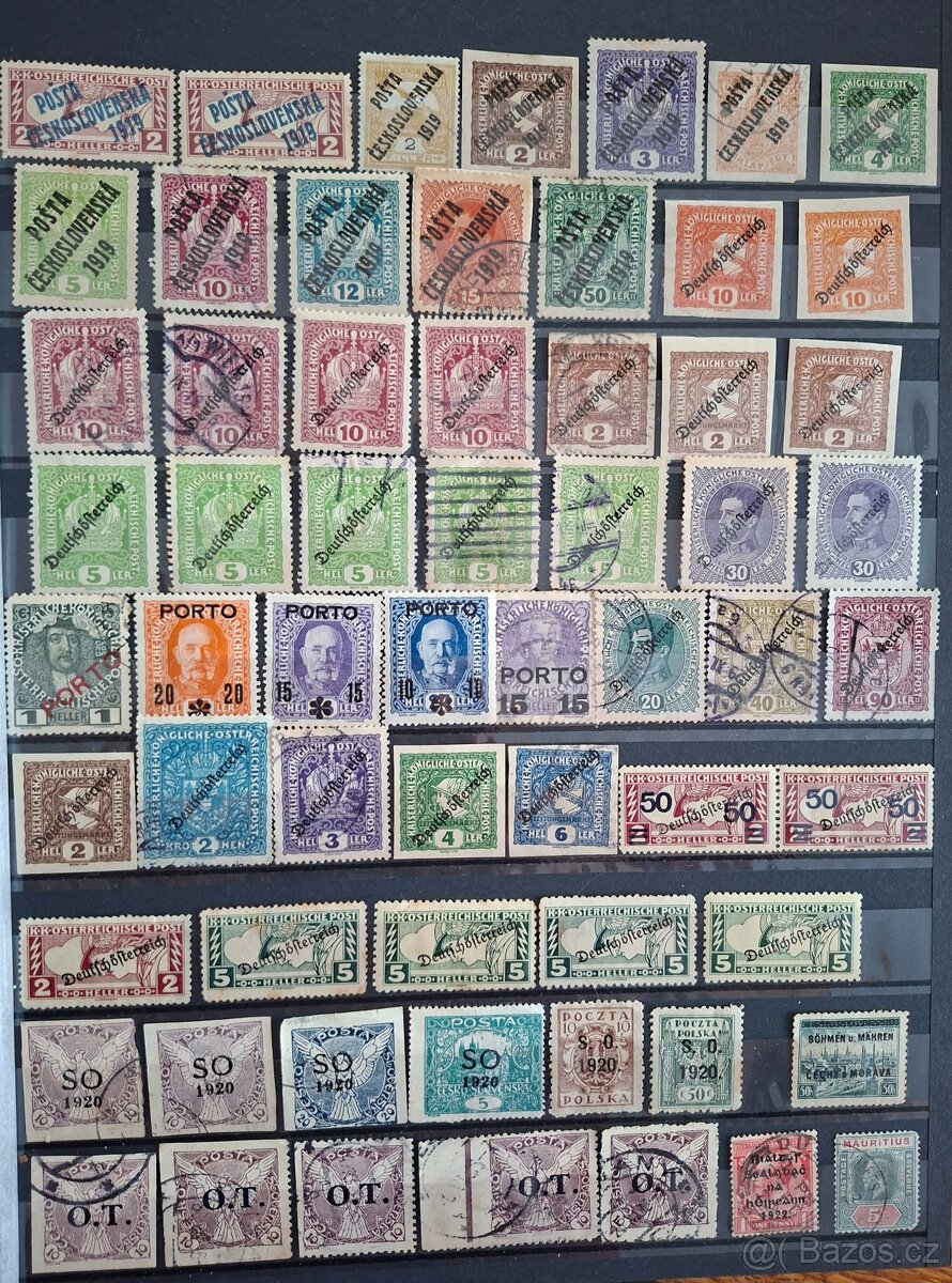 Poštovní známky - přetisky