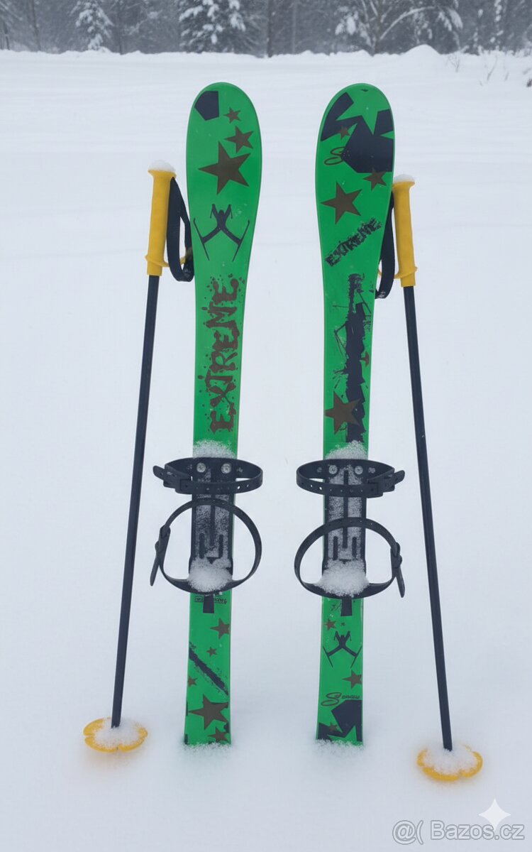 Dětské lyže + hůlky