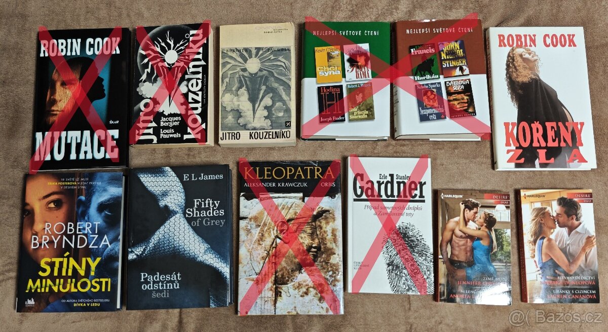 6 x Mix Knih ( R.Cook,J.Bergier atd. )