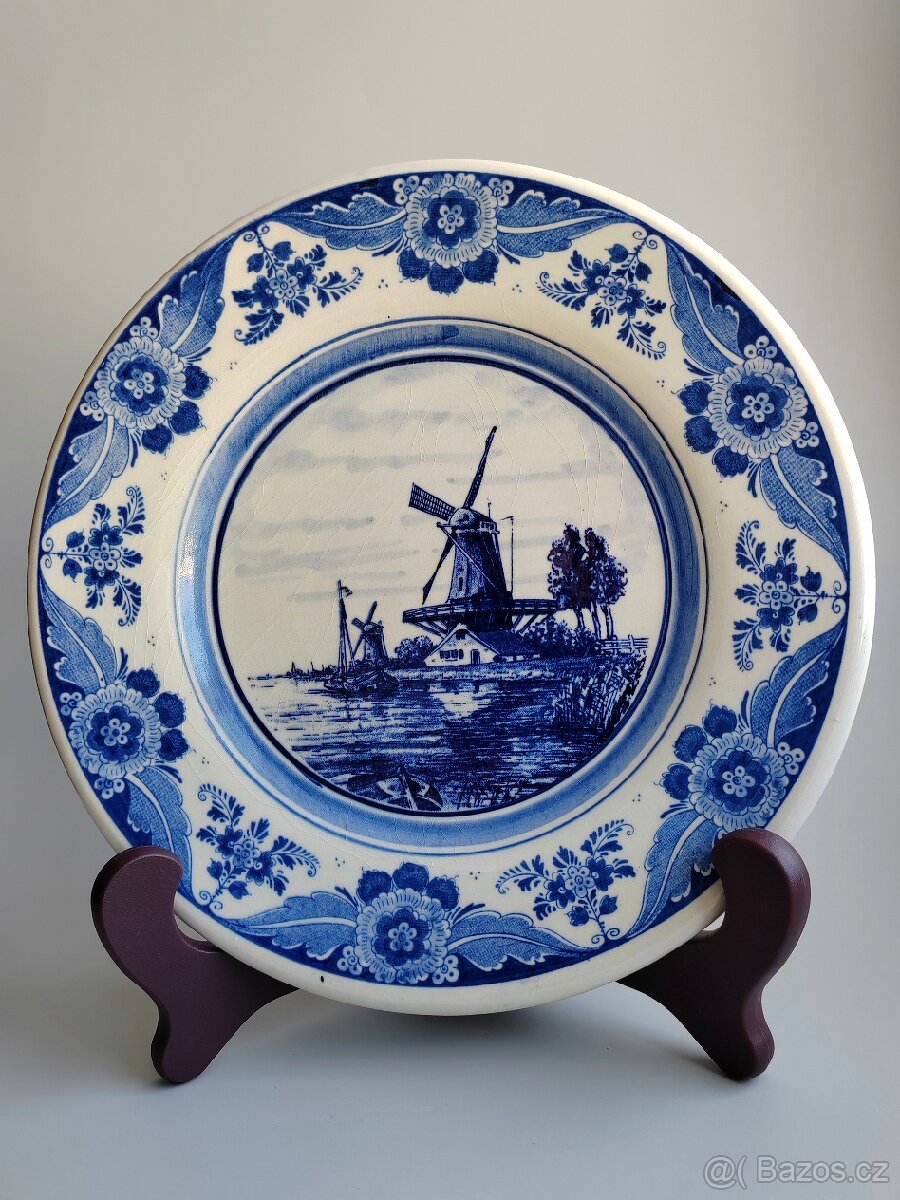 Porcelánový dekorativní talíře Delft