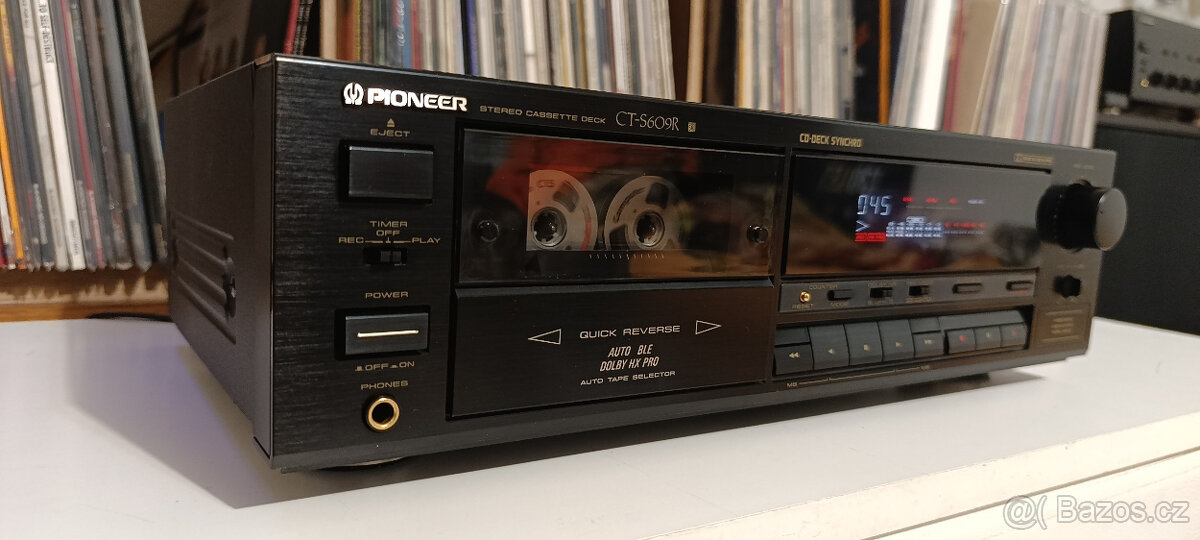 PIONEER CT-S609R Stereo Cassette Deck/Auto Reverse