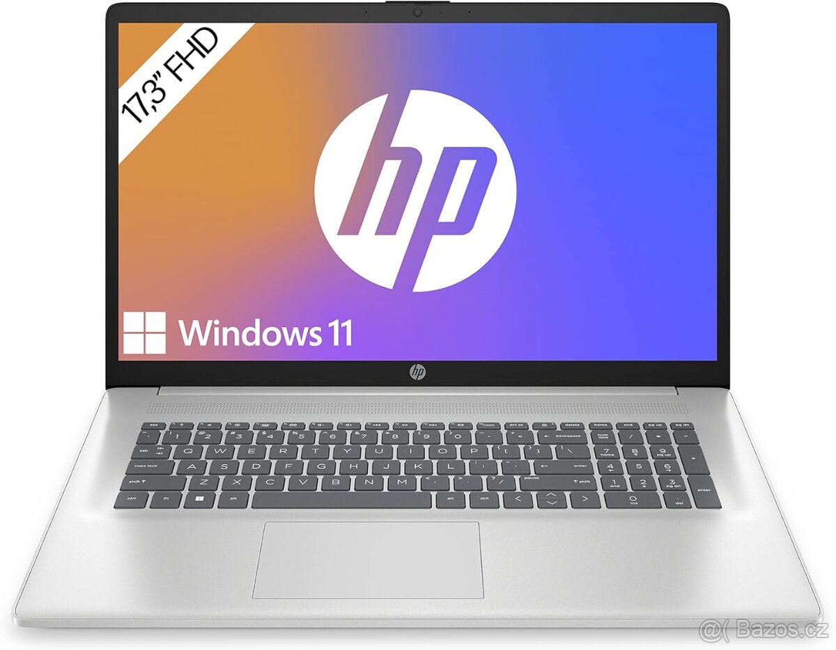 Zánovní Notebook HP 17,3 SSD M2 512GB FULL HD PC: 13 990,-