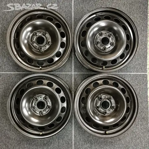 Ocelové disky ET43 5x112 6Jx16 57,1 - Audi, Seat, VW