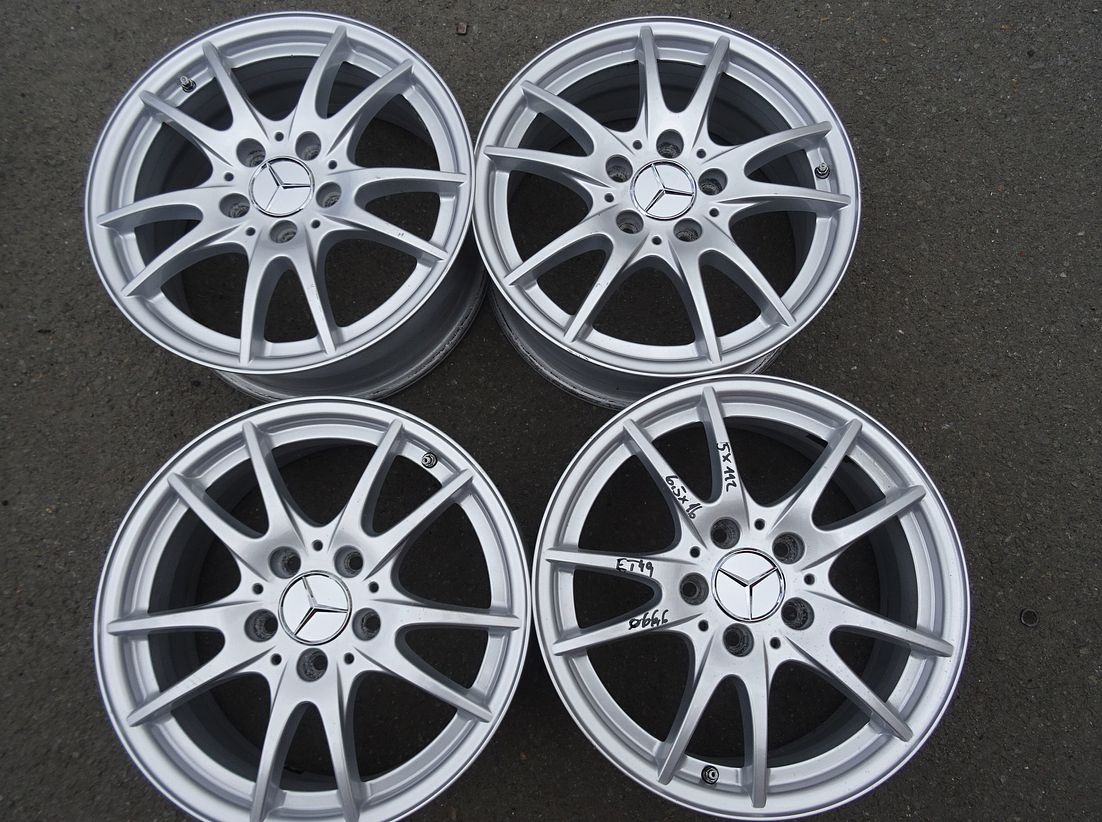 Alu disky origo Mercedes 16", 5x112, ET 49, šířka 6,5J