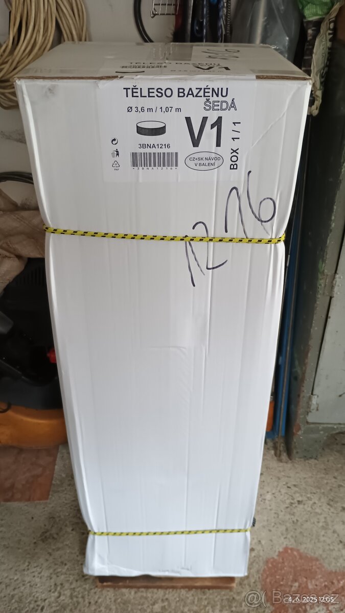 Těleso bazénu AZURO VARIO V1 - průměr 3,60 x 1,07m