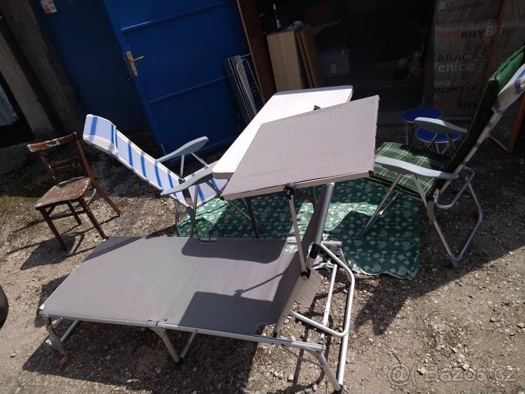 LEVNĚ camping hliník lehátko