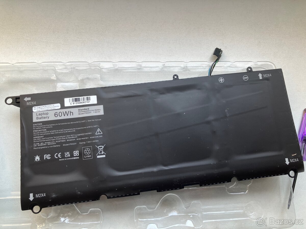 Nová baterie do Dell XPS 13, model 9360