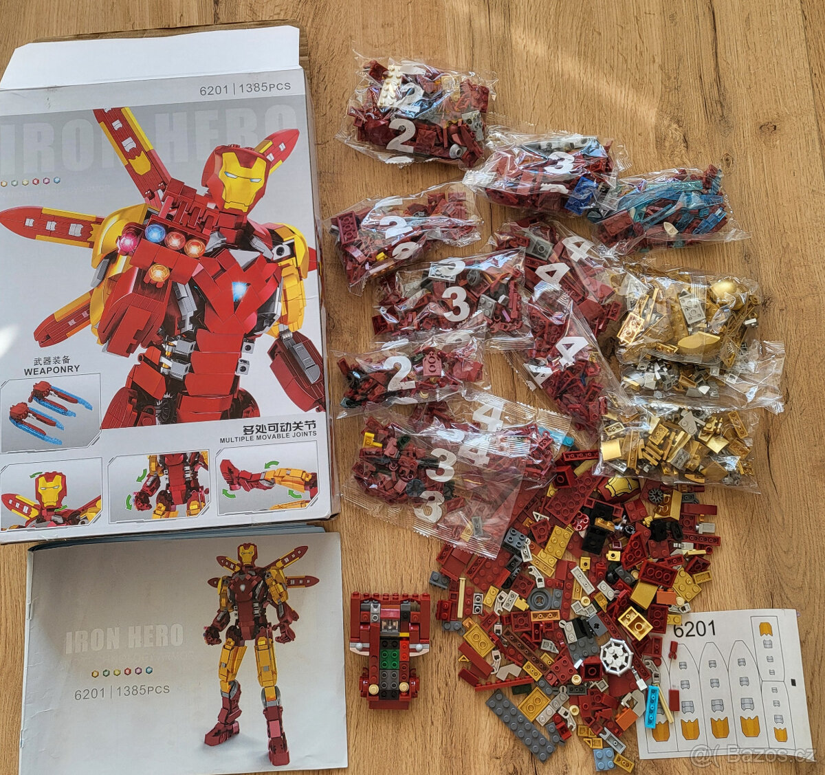 Ironman hero, stavebnice ne lego, marvel, postava