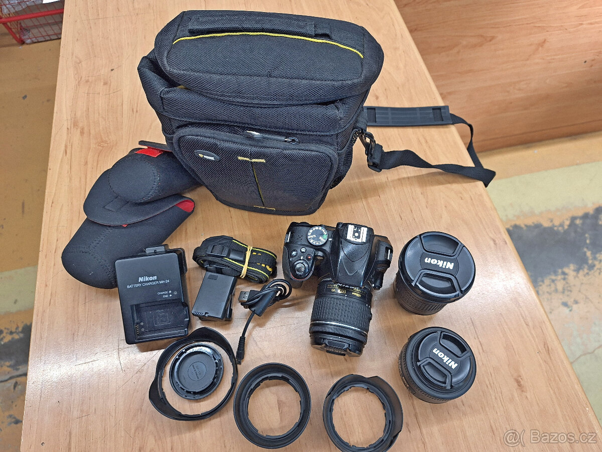 Prodám set NIKON D3300 - použitý, zachovalý stav