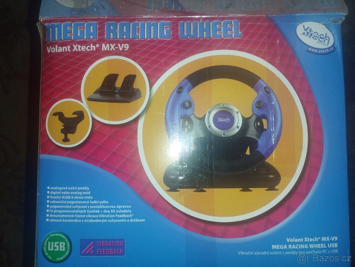 volant na PC xtech mx-v9
