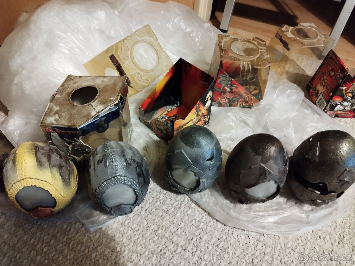 5 draků ze sběratelské série Dragons Metal Ages - Mega Bloks
