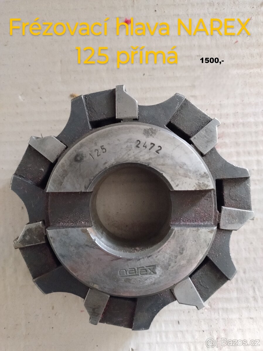 Frézovací hlava NAREX 125 přímá