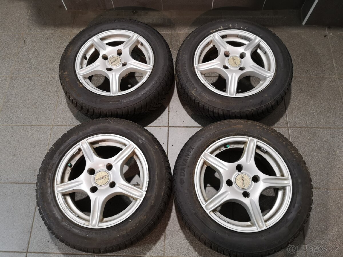 Peugeot 206, C3, Berlingo alu + celoroční 175/65/14.