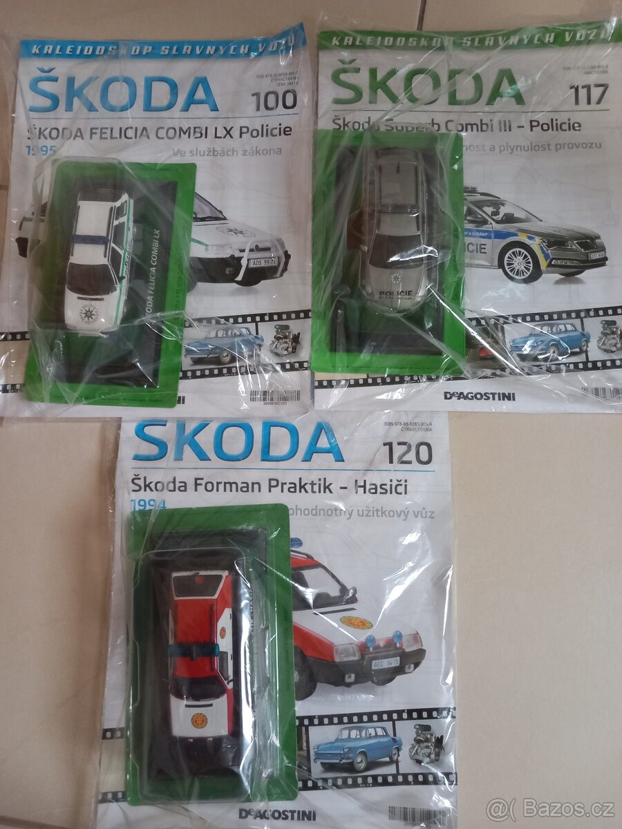 modely Škoda - Policie + Hasiči