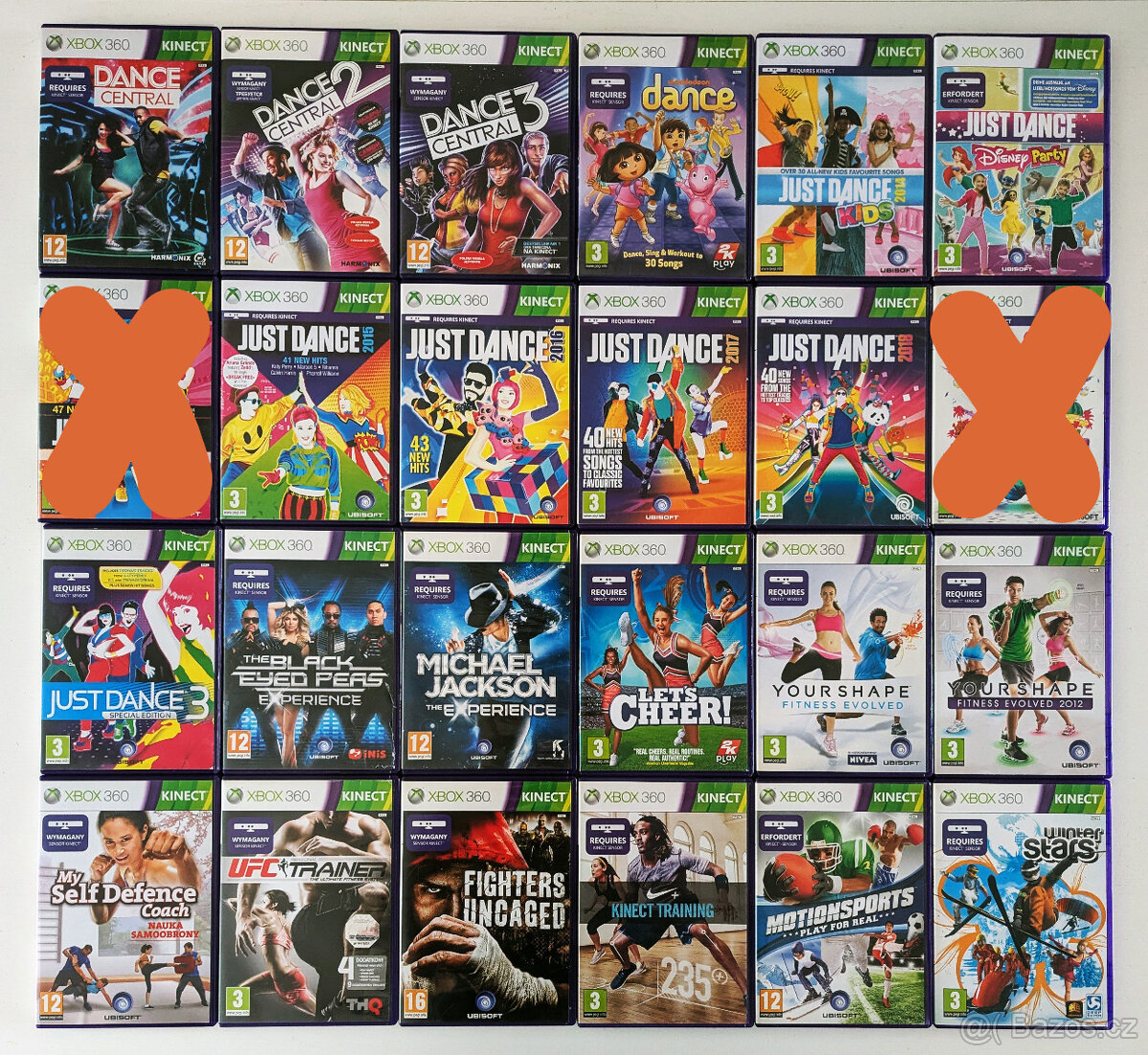 Kinect hry na Xbox 360 Praha