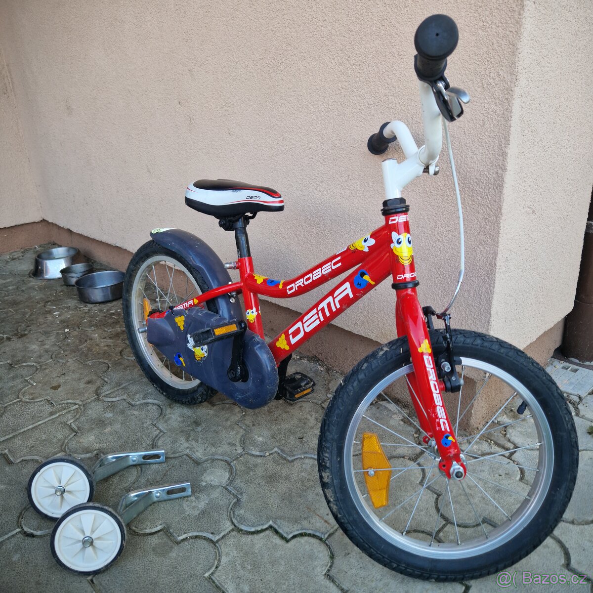 Dětské kolo Dema Drobec 16 věk 3-5let s kolečkama