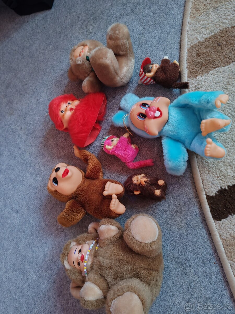 Retro plyšáci ( mini mončičáci) a další